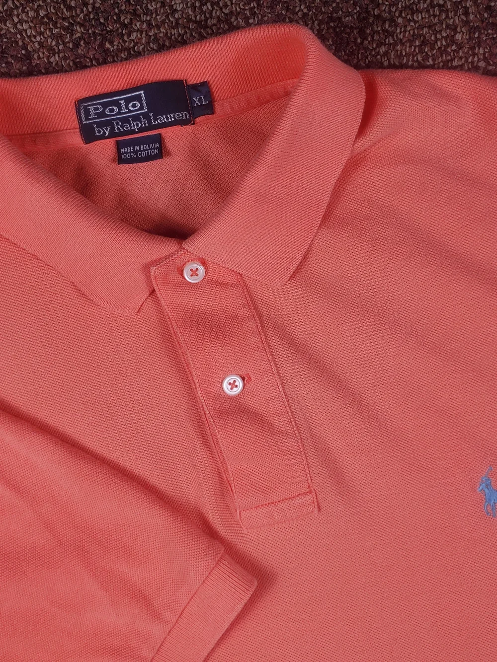 Polo Ralph Lauren Men's XL Polo Shirt Bundle Lot of 2 Green Coral 100% Cotton